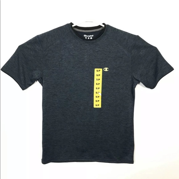 Champion Mens Size Small Workout Tee Shirt Gray